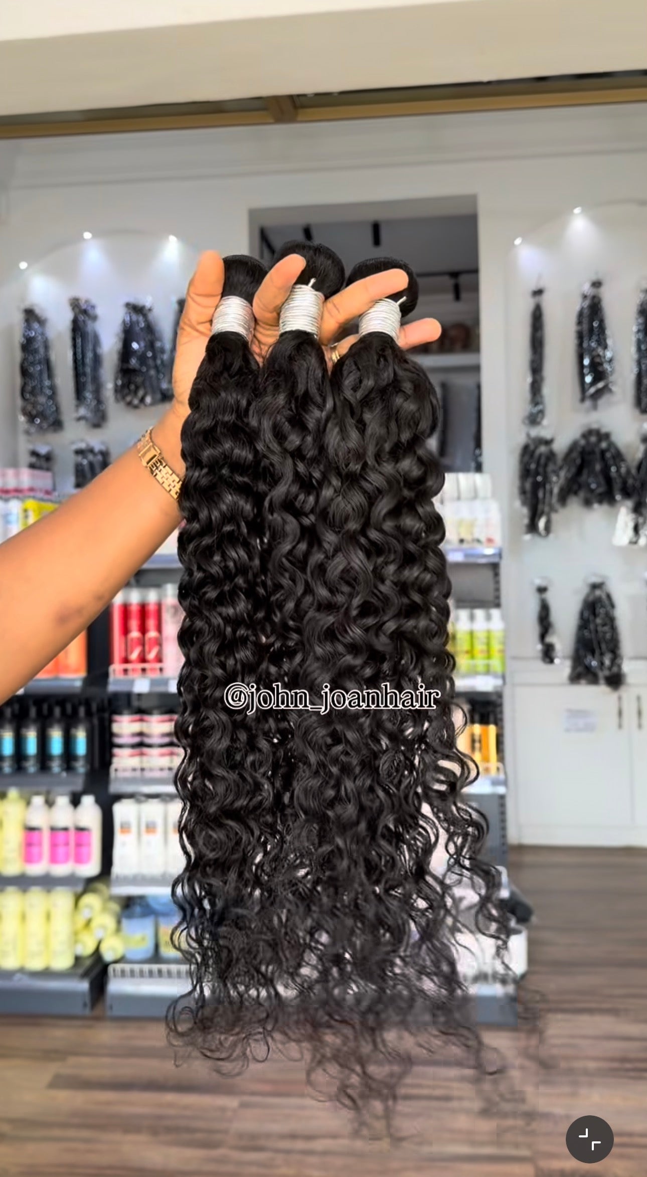 Mongolian water curls bundle