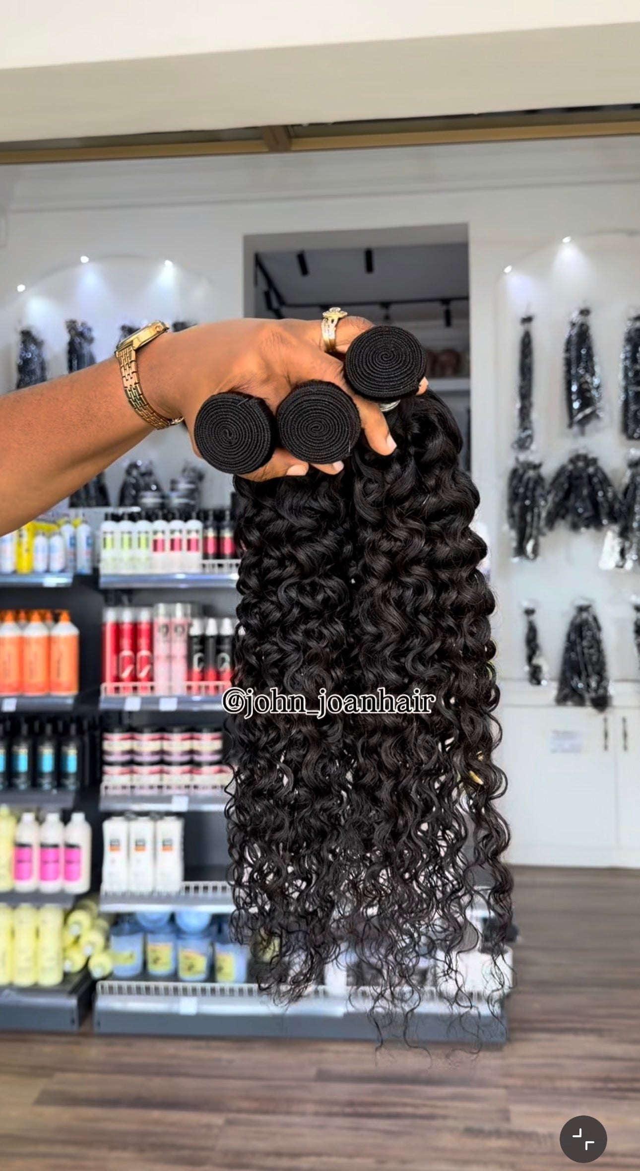 Mongolian water curls bundle