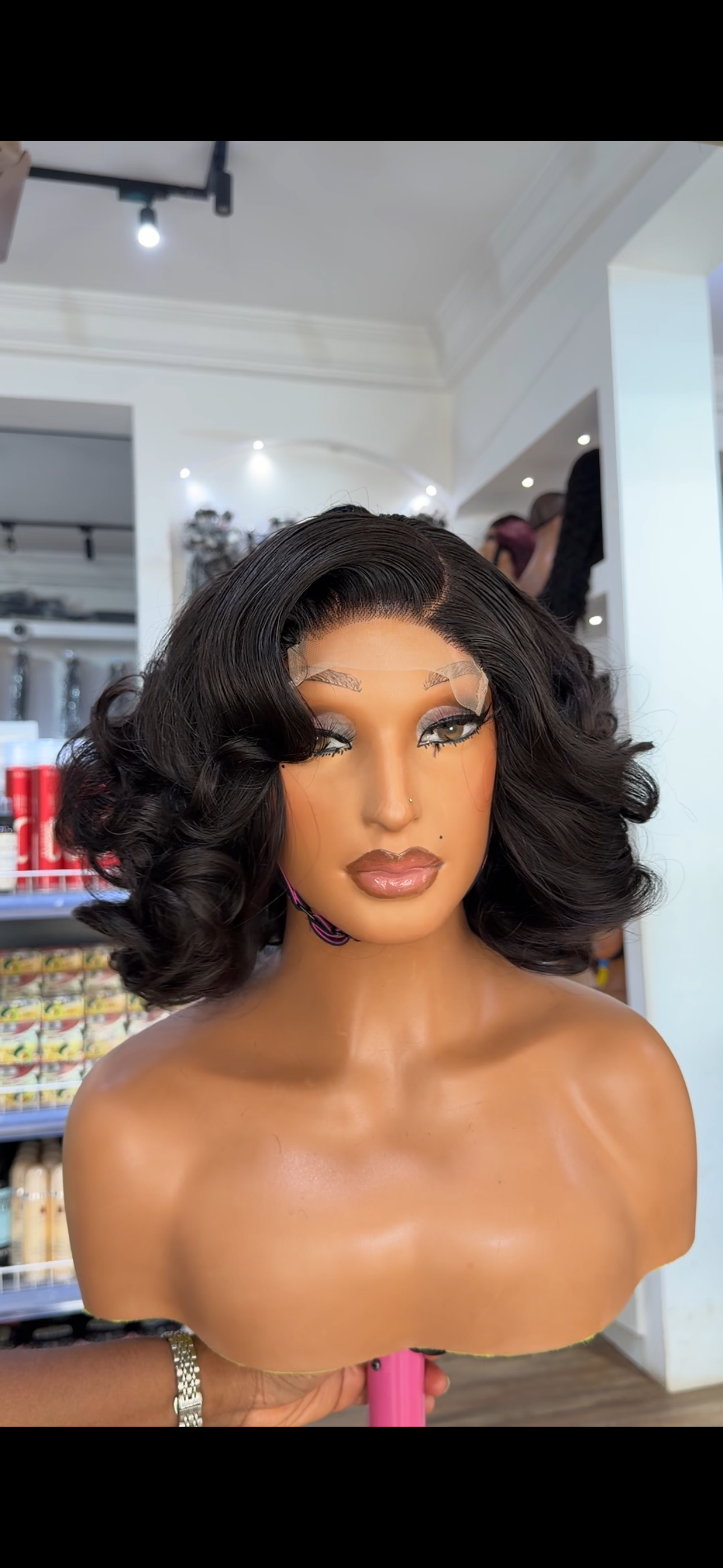 4x4 bouncy bob wig