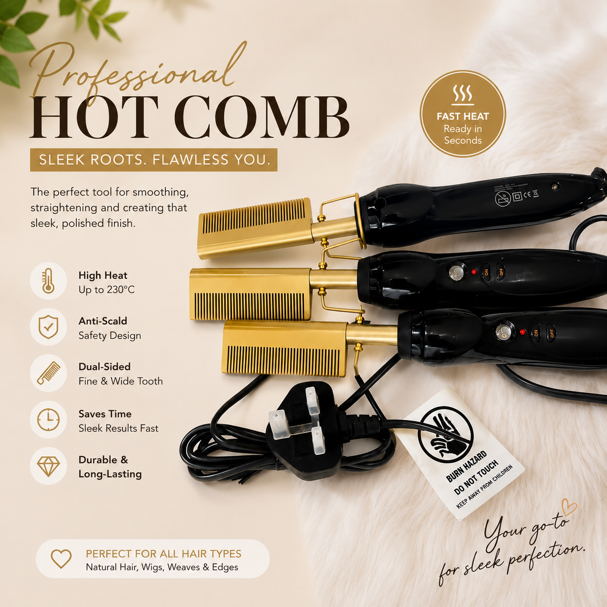 Stylist Professional hot comb